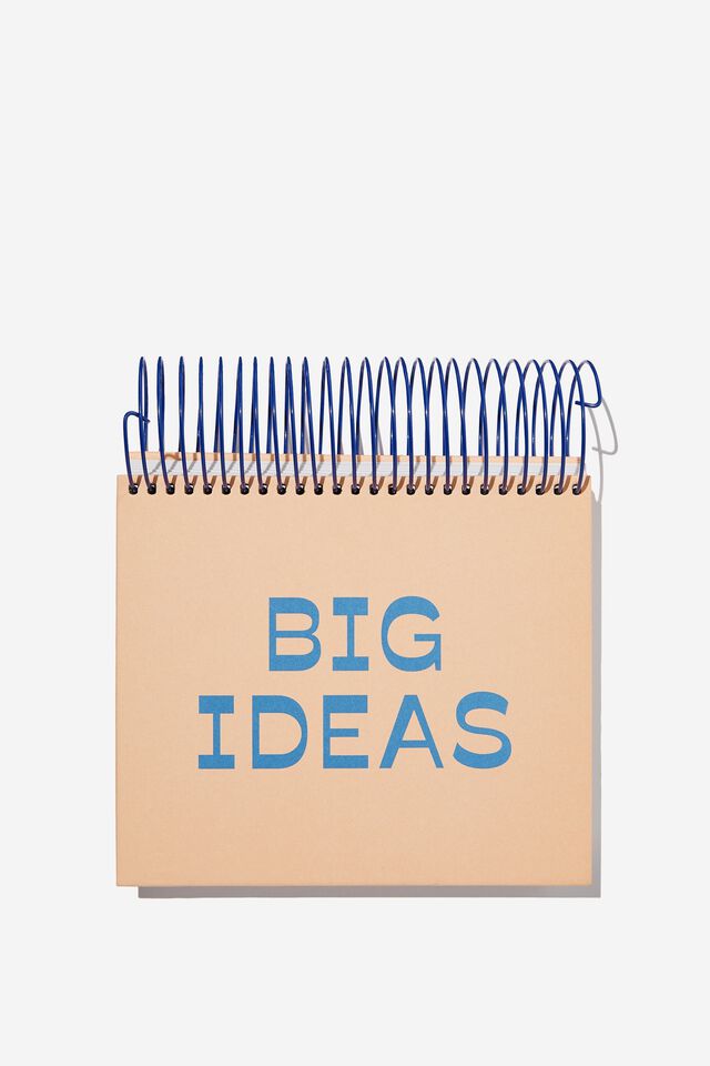 Big Spiral Notepad, PEACH BLUE BIG IDEAS