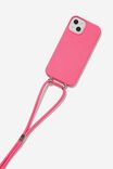 Cross Body Phone Case Iphone 13, SIZZLING PINK - alternate image 3