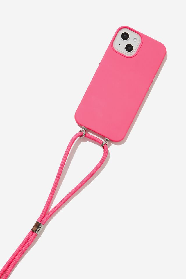 Cross Body Phone Case Iphone 13, SIZZLING PINK