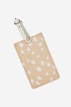 Off The Grid Luggage Tag, SPOTS / LATTE - alternate image 1