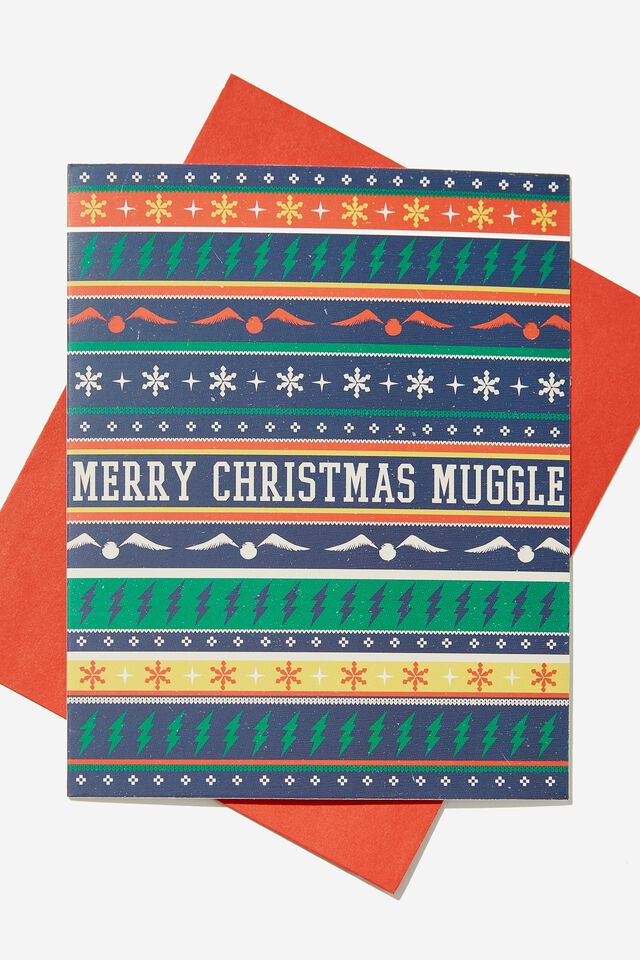 Christmas Card 2023, LCN WB HARRY POTTER MERRY CHRISTMAS MUGGLE