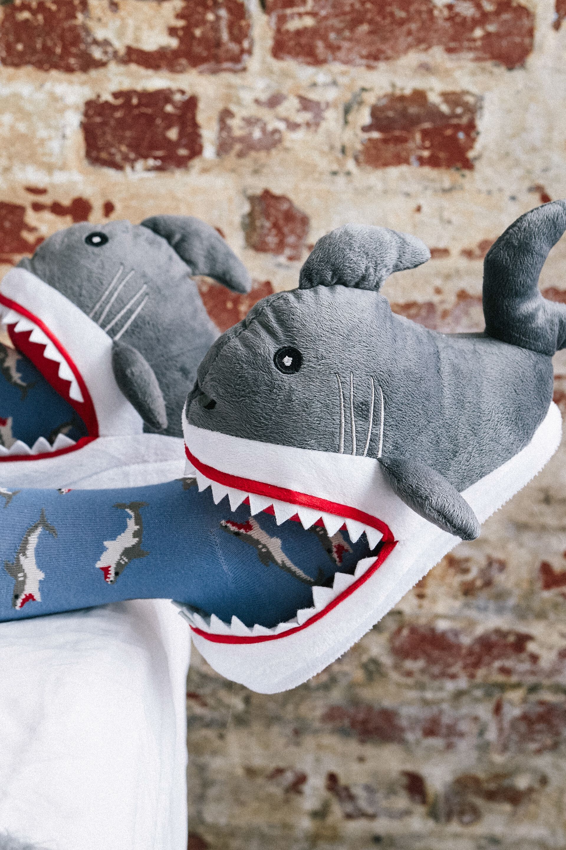 great white shark slippers