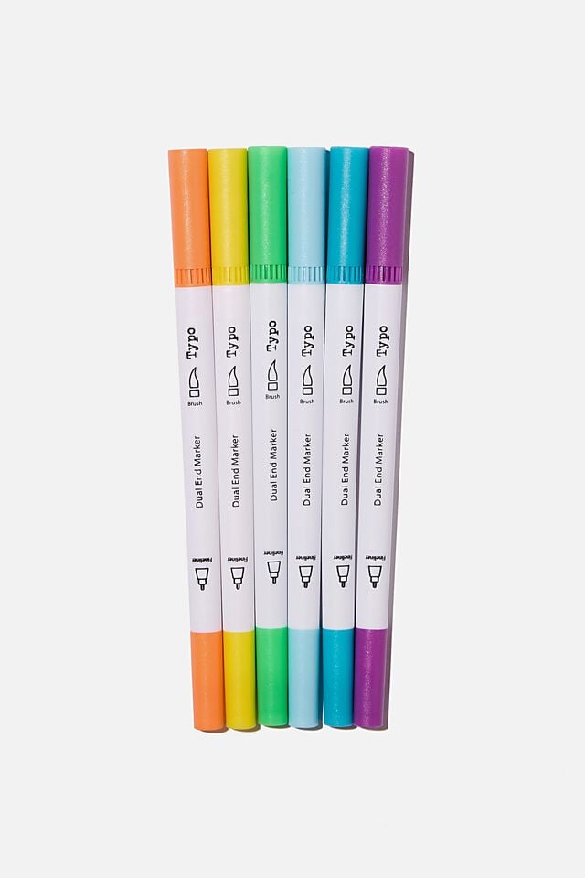 Find Best Typo Dual Markers 6Pk, Long Distance Friendship - Cheap  Stationery Store