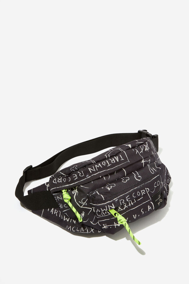 Basquiat Urban Bum Bag, LCN BSQ CROWN/ BLACK