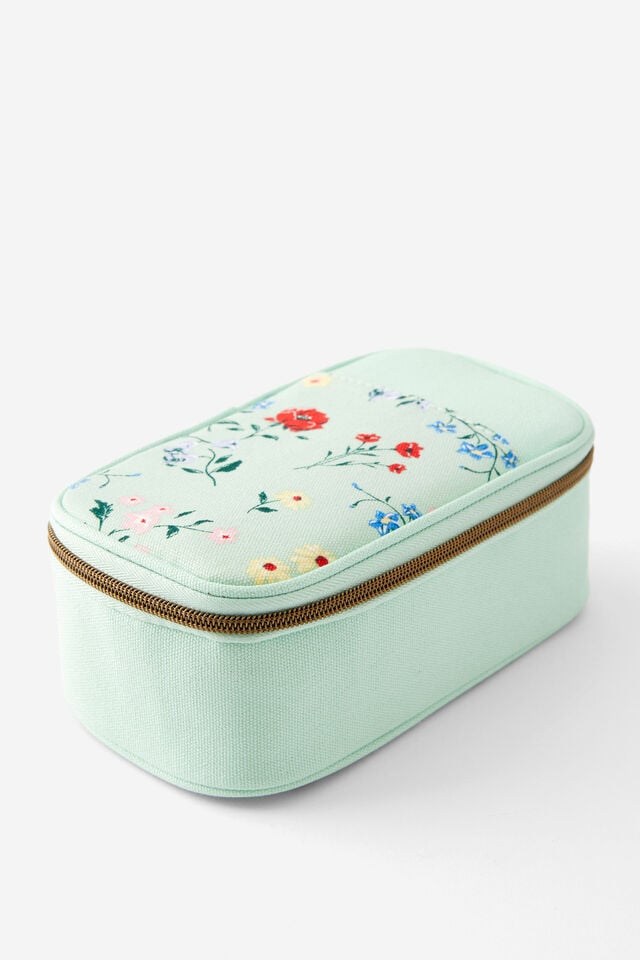 Arlow Pencil Case, WILDFLOWER SPEARMINT