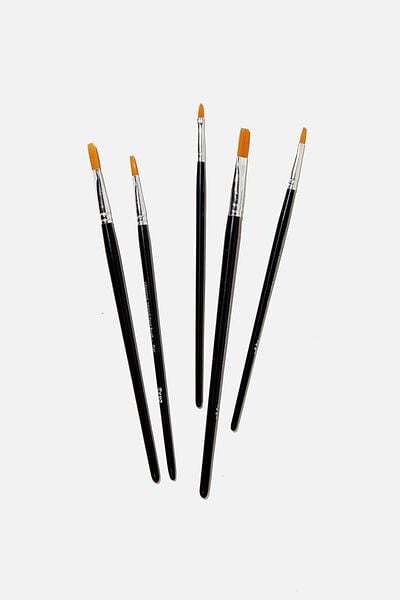Paint Brush 5 Set, BLACK