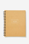 A5 Campus Notebook Recycled, NOTEBOOK KRAFT - alternate image 1