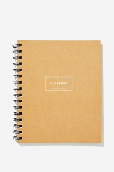 A5 Campus Notebook Recycled, NOTEBOOK KRAFT