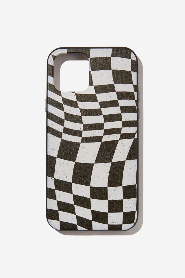 Protective Phone Case Iphone 12, 12 Pro, WARPED CHECKERBOARD