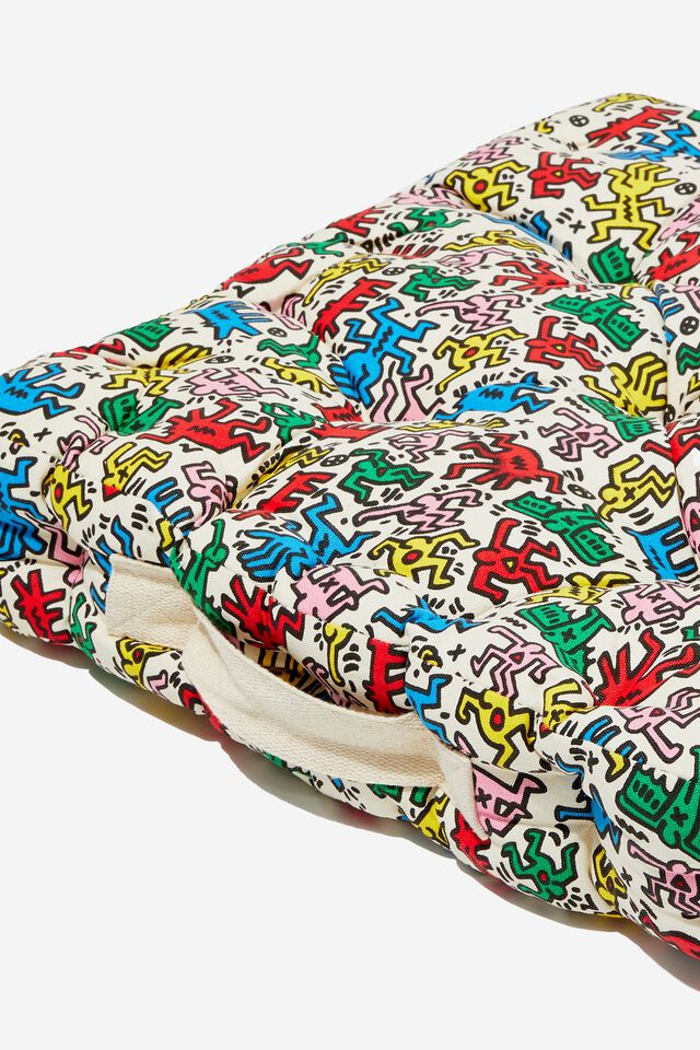 Keith Haring Floor Cushion, LCN KEI KEITH HARING COLOURED YARDAGE