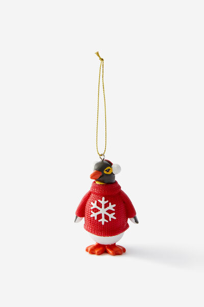 Resin Christmas Ornament, PENGUIN CHRISTMAS JUMPER VT