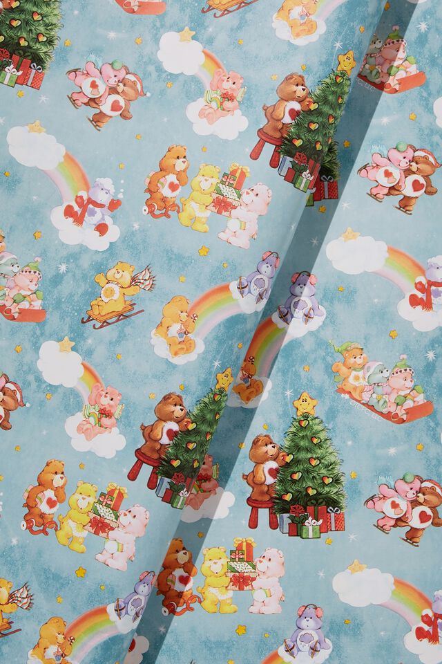 Christmas Wrapping Paper Roll, LCN CLC CARE BEARS CHRISTMAS