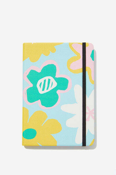 A5 Buffalo Journal Recycled Mix, LULU OVERSIZE FLORAL MINTY SKIES