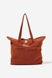 Personalised Wellness Tote, GINGER BISCUIT - alternate image 1