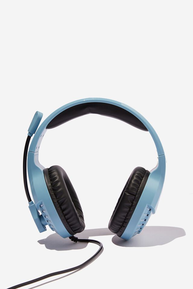 Mic Drop Led Headphone, DENIM BLUE