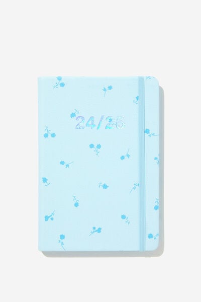 2024 25 A5 Weekly Buffalo Diary, ARCTIC BLUE DITSY FLORAL