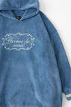 Slounge Around Oversized Hoodie, FERMEZ LA MERCI BLUE SHADOW USA - alternate image 2