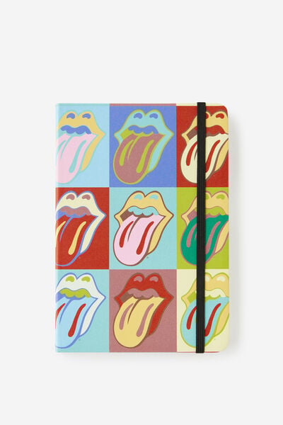 A5 Collector Hard Lined Notetaker Notebook, LCN BRA ROLLING STONES