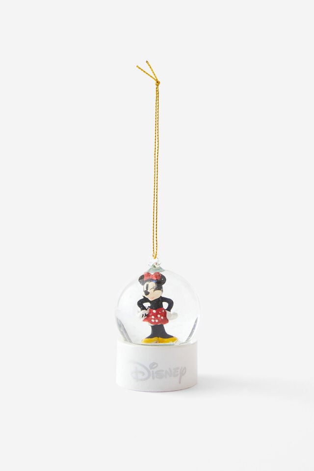 Collab Snowglobe Christmas Ornament, LCN DIS MINNIE MOUSE