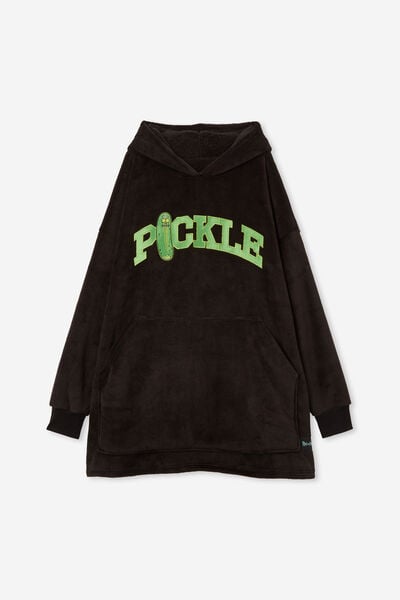 Collab Oversized Hoodie, LCN WB RICK AND MORTY PICKLE RICK