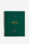 A5 Campus Notebook-V (8.27" x 5.83"), DON T COPY HERITAGE GREEN - alternate image 1
