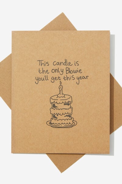 Funny Birthday Card, CANDLE BLOWIE CRAFT!