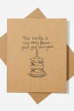 Funny Birthday Card, CANDLE BLOWIE CRAFT! - alternate image 1