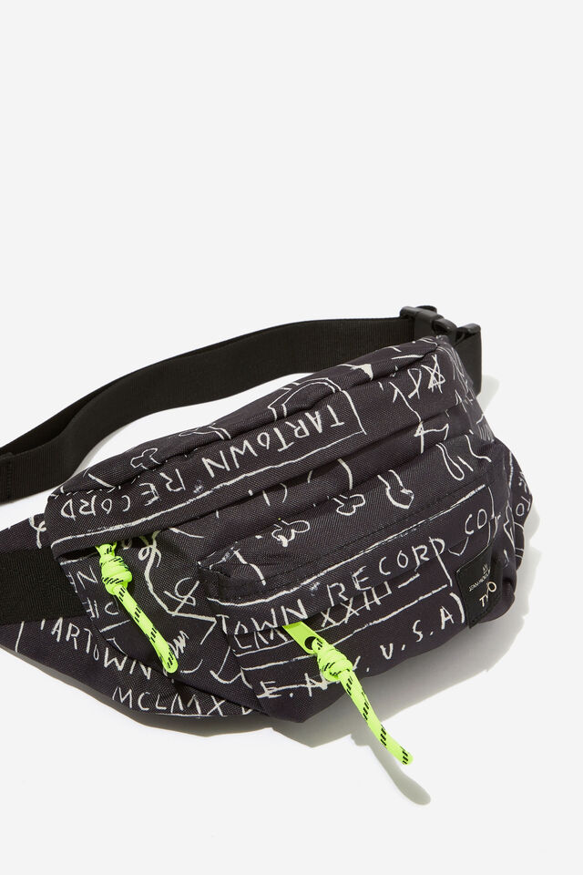 Basquiat Urban Bum Bag, LCN BSQ CROWN/ BLACK