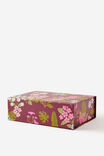 Medium Magnetic Flat Pack Box, CABERNET WILDFLOWER - example image 1