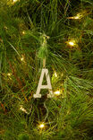 Metal Alphabet Christmas Ornament, GOLD A - alternate image 2