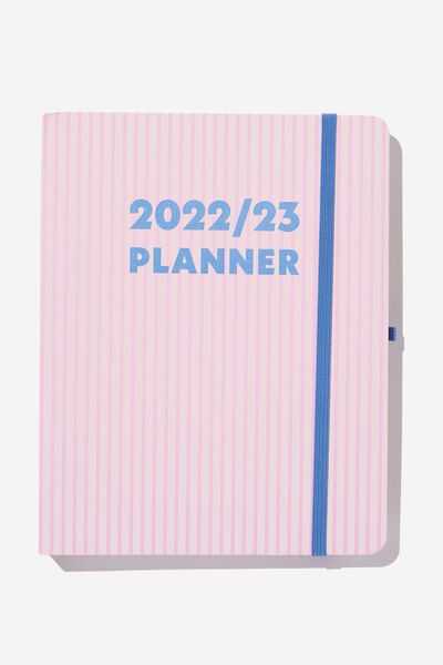 Mid Year Planner 2022 23, PARKER STRIPE PINK AND BLUE