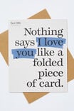 Love Card, FACT: NOTHING SAYS I LOVE YOU - alternate image 1