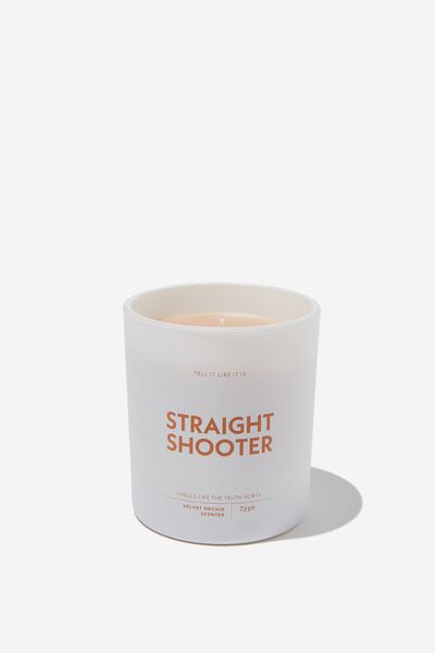 Tell It Like It Is Candle, DRIFTWOOD STRAIGHT SHOOTER