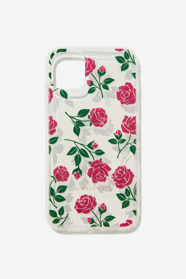 Graphic Phone Case Iphone 11, ALWAYS LATE ROSES / CLEAR