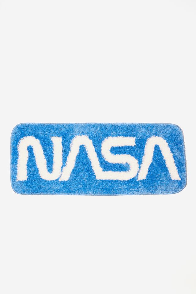 License Floor Rug, LCN NAS NASA LOGO BLUE