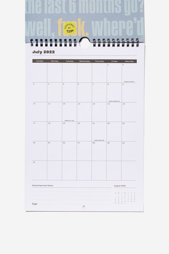 2022 Get A Date Calendar, F*CK YEAH 2022!!