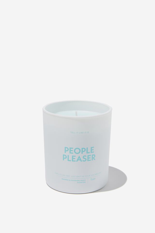 Tell It Like It Is Candle, ARTIC BLUE PEOPLE PLEASER