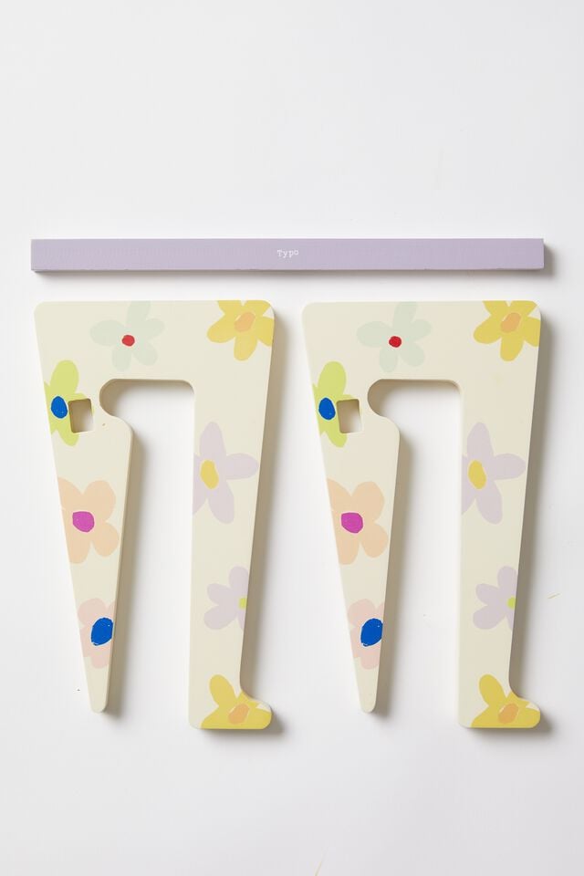 Collapsible Laptop Stand, MULTI COLOUR DRAWN DAISY
