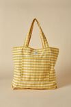 The Daily Tote Bag, YELLOW GINGHAM
