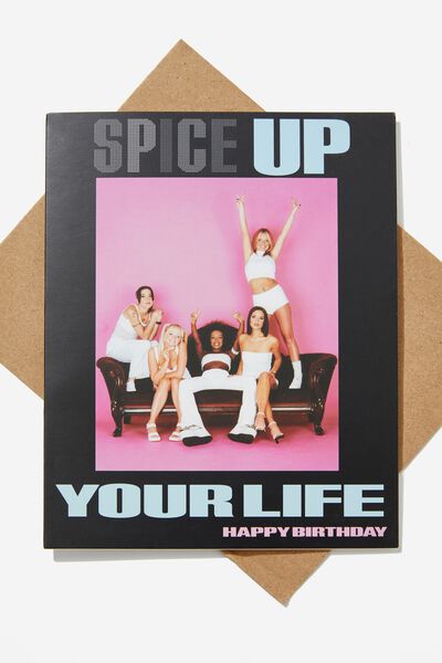 Nice Birthday Card, LCN BRA SPICE GIRLS SPICE UP YOUR LIFE