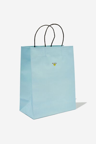 Get Stuffed Gift Bag - Medium, BIRTHDAY BITCH GOLD FOIL ARCTIC BLUE!