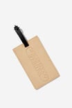 Off The Grid Luggage Tag, VALUABLE GOODS/ LATTE - alternate image 1