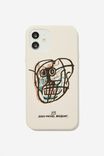 Basquiat Protective Case iPhone 12/12 Pro, LCN BSQ PLACEMENT/ECRU - alternate image 1