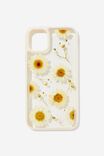 Protective Phone Case iPhone 11, TRAPPED DAISY / ECRU - alternate image 1