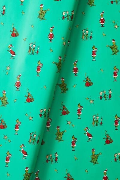 Christmas Wrapping Paper Roll, LCN HAV THE GRINCH