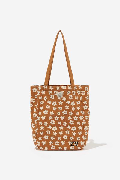 Personalised Art Tote, BUTTERSCOTCH MID DAISIES