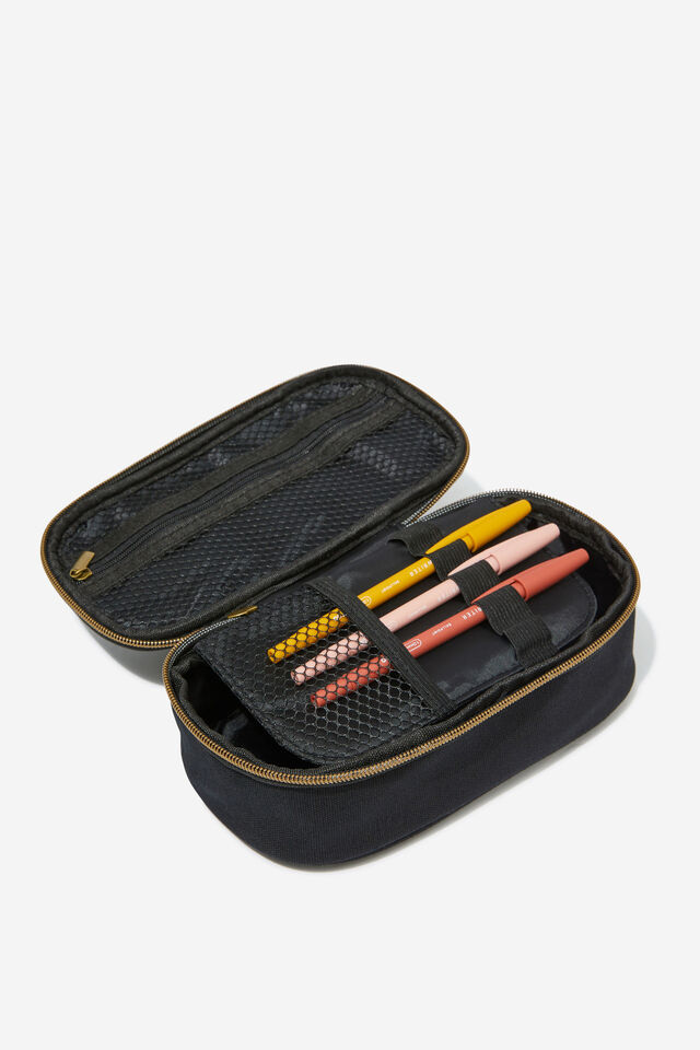 Arlow Pencil Case, BLACK