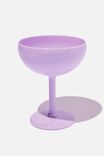 Cocktail Glass, SOLID PALE LILAC