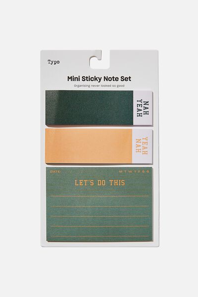Mini Sticky Note Set, LETS DO THIS