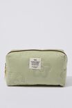 Florence Pencil Case, QUILTED GUM LEAF DAISY